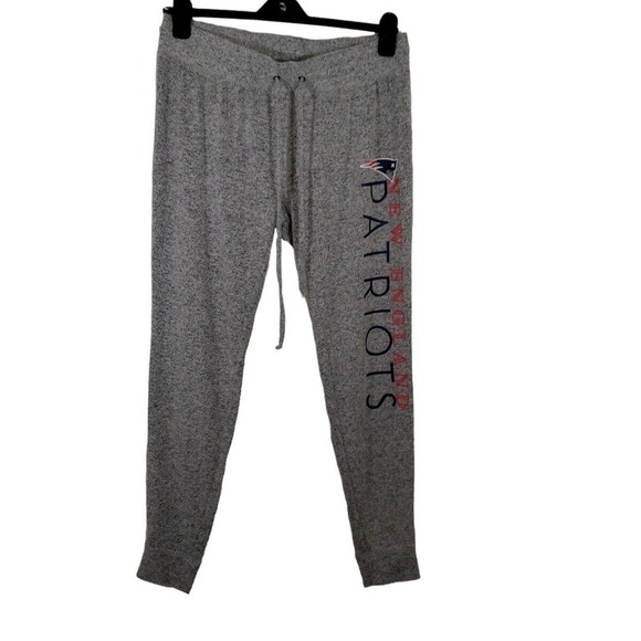 New England Patriots NFL Team Apparel Women's Large Sleepwear Joggers Gray EUC - Picture 1 of 6